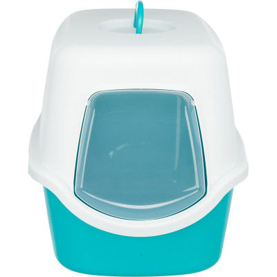 Туалет для кошек Trixie Vico закрытый (бирюзовый/белый) (4011905402758) Винница - изображение 2