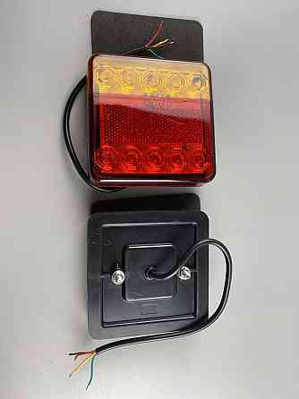 Ліхтар LED квадратний задній для причепів і вантажівок, світлодіодний ліхтар заднього ходу 10 led діодів Мукачево