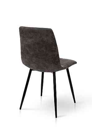 Стілець Чілі (круглий) чорний/мкфібра графіт PK-04 Київ