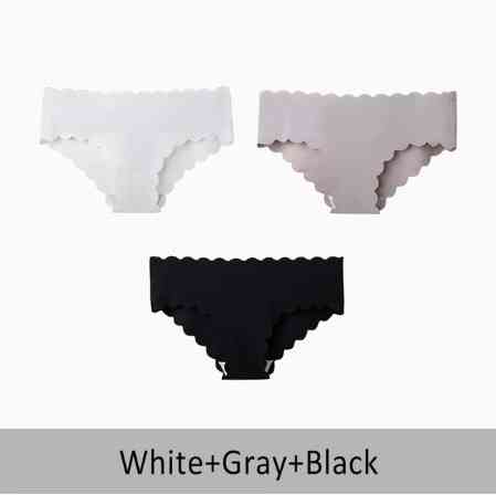 Жіночі безшовні труси 2XL (50 розмір) - у наборі 3шт. 75% нейлон, 25% спандекс Київ