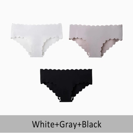 Жіночі безшовні труси 2XL (50 розмір) - у наборі 3шт. 75% нейлон, 25% спандекс Київ - фото 5