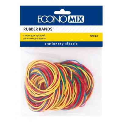 Резинки для денег Economix 100 г, ассорти (E41506) Винница