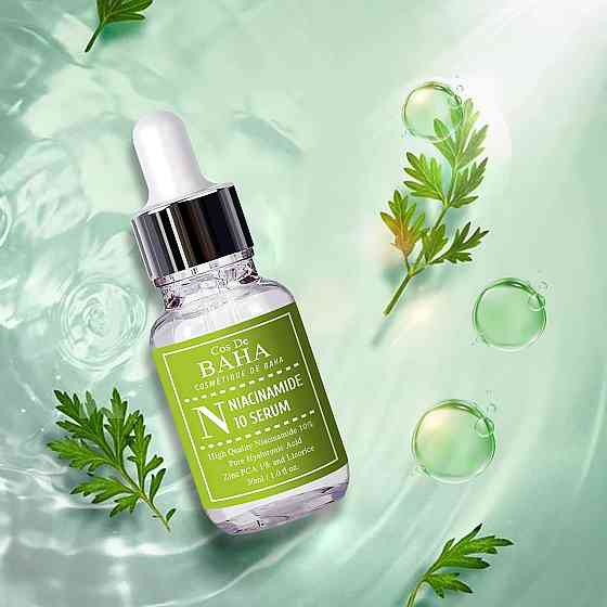 Регенерирующая сыворотка для жирной кожи с ниацинамидом 10% Serum with Zinc 1% Cos De Baha 30 мл Винница