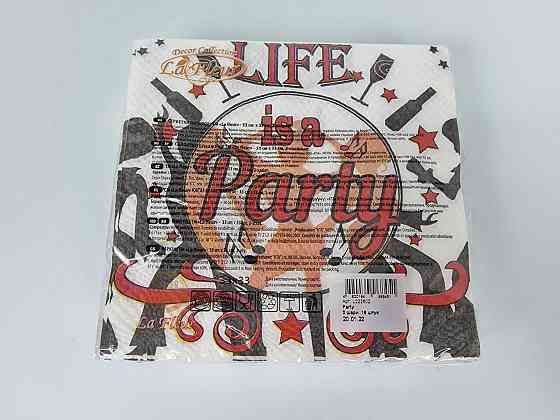 Бумажная двухслойная салфетка (ЗЗхЗЗ, 16шт)  La Fleur 