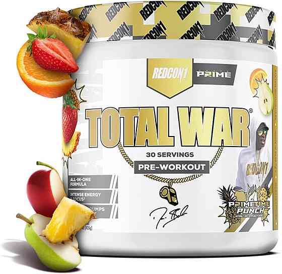 Предтренировочный комплекс Redcon1 Total War PREWORKOUT 435 г, Prime Time Punch Луцк