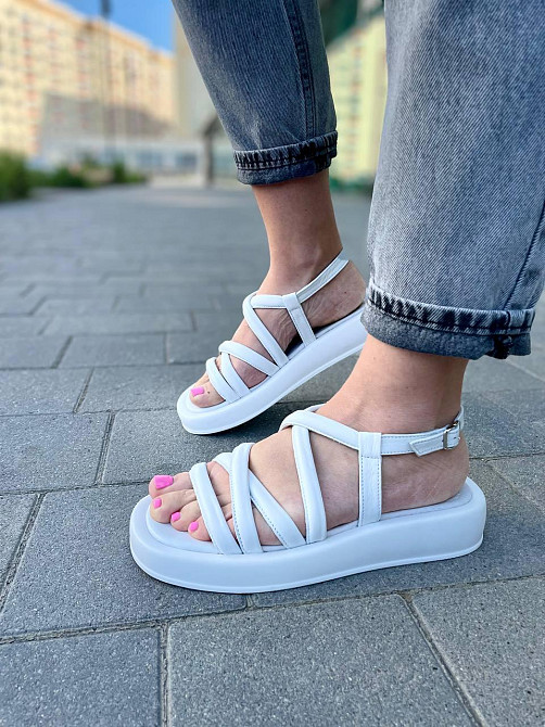 KatrinA Босоніжки жіночі KatrinA 205 білі (літо, шкіра натуральна) (5251) 39 Коломия - фото 1