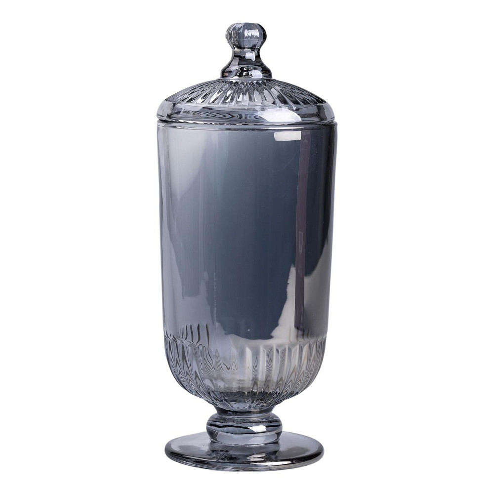 Цукерниця з кришкою скляна Ø 10 см HP-YH-18 Коломия - фото 2