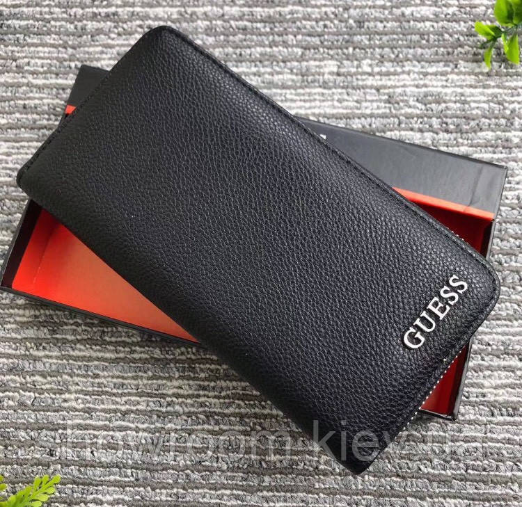 Чоловічий гаманець Guess (1860) black Київ - фото 2
