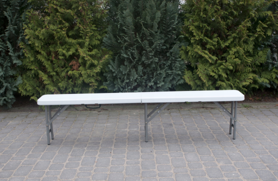 Скамья, лавка раскладная садовая туристическая 180см Польша (белая) Киев