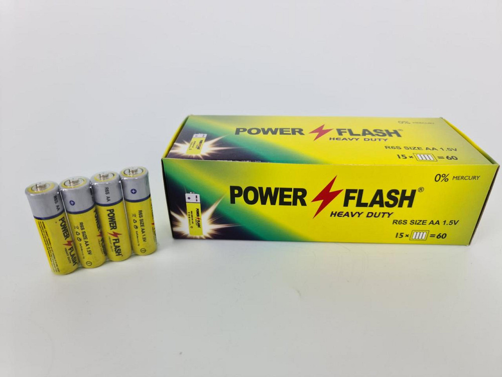 Элемент питания Батарейка POWER FLASH (АА R6) солевые (Б-4) (4 шт) Харьков - изображение 3