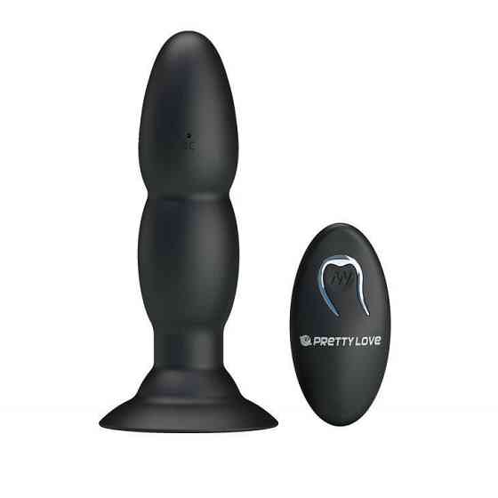 Анальный стимулятор с вибрацией и ротацией BI-040052W Sex Aura Киев