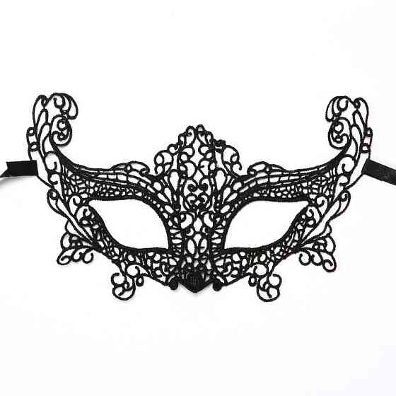 Маска карнавальна ажурна one size чорний Київ