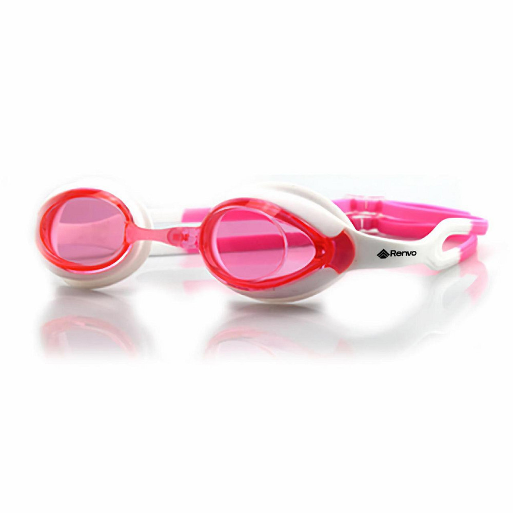 Дитячі окуляри для плавання Renvo Vishu JR Anti-fog Білий Рожевий OSFM (1SG110-0703) Київ - фото 1