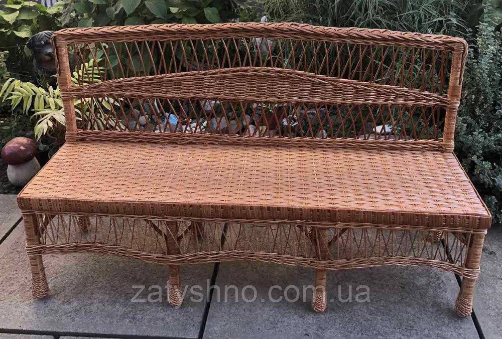 Скамейка плетеная из лозы Киев - изображение 2