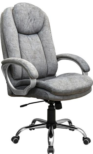 Офісне крісло керівника Elite ProDesign Хром Tilt М-1 Gray (Прогумовані колеса) Днепр - изображение 1