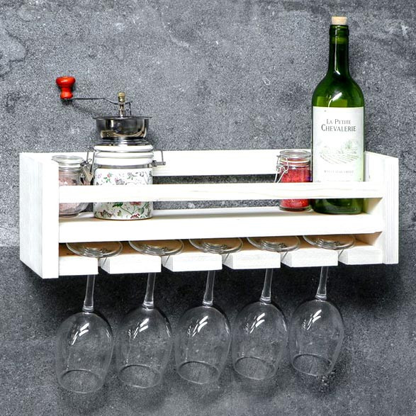 Настінна винна полиця "Канаока" зефір Миколаїв - фото 1