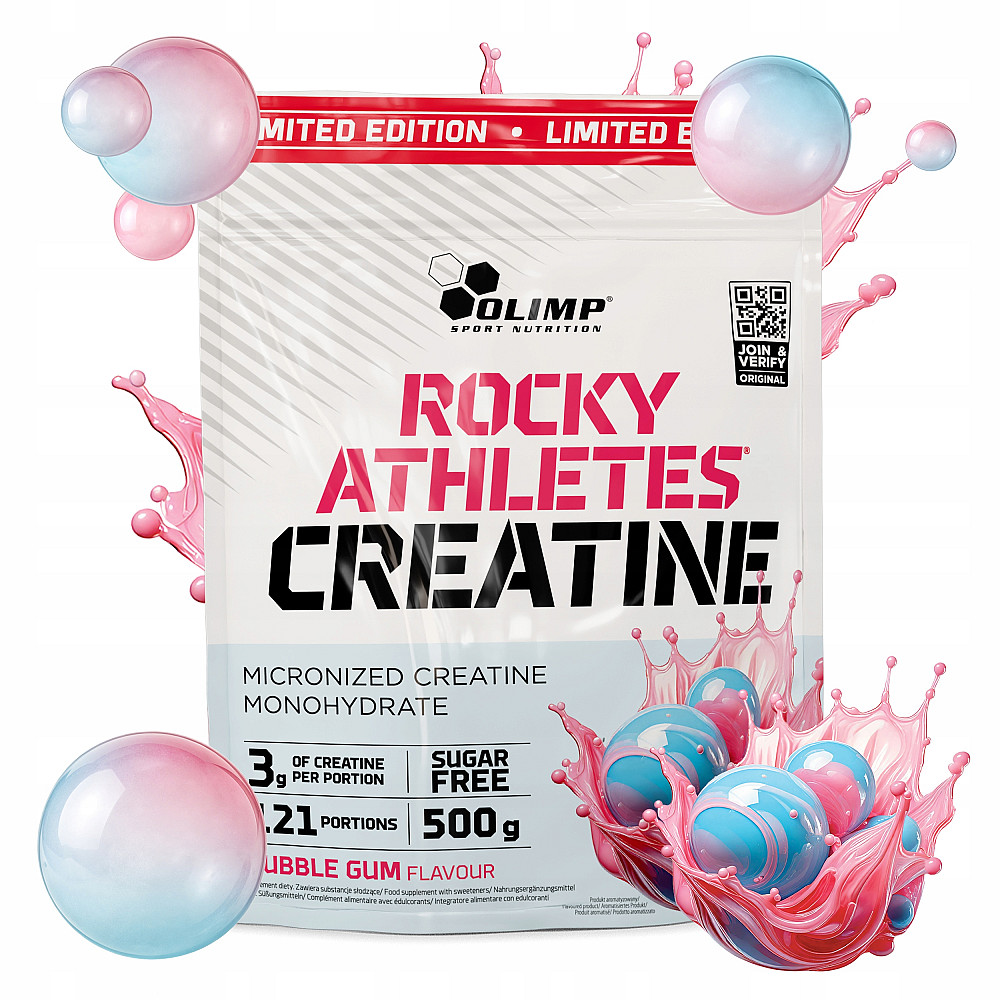 Креатин Olimp Rocky Athletes Creatine 500 г, Bubble gum Луцк - изображение 2