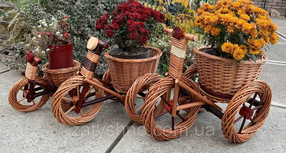 Плетеная подставка под вазон ( набор) Киев - изображение 3