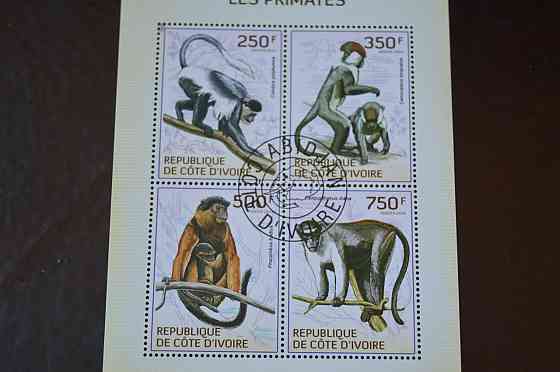 Кот-д'Івуар. История. Фауна. Блок. 2004 рік (Б-4) Полтава
