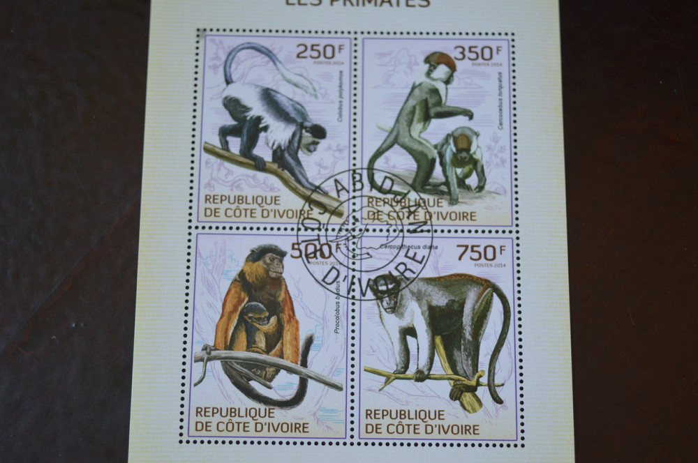 Кот-д'Івуар. История. Фауна. Блок. 2004 рік (Б-4) Полтава - фото 1
