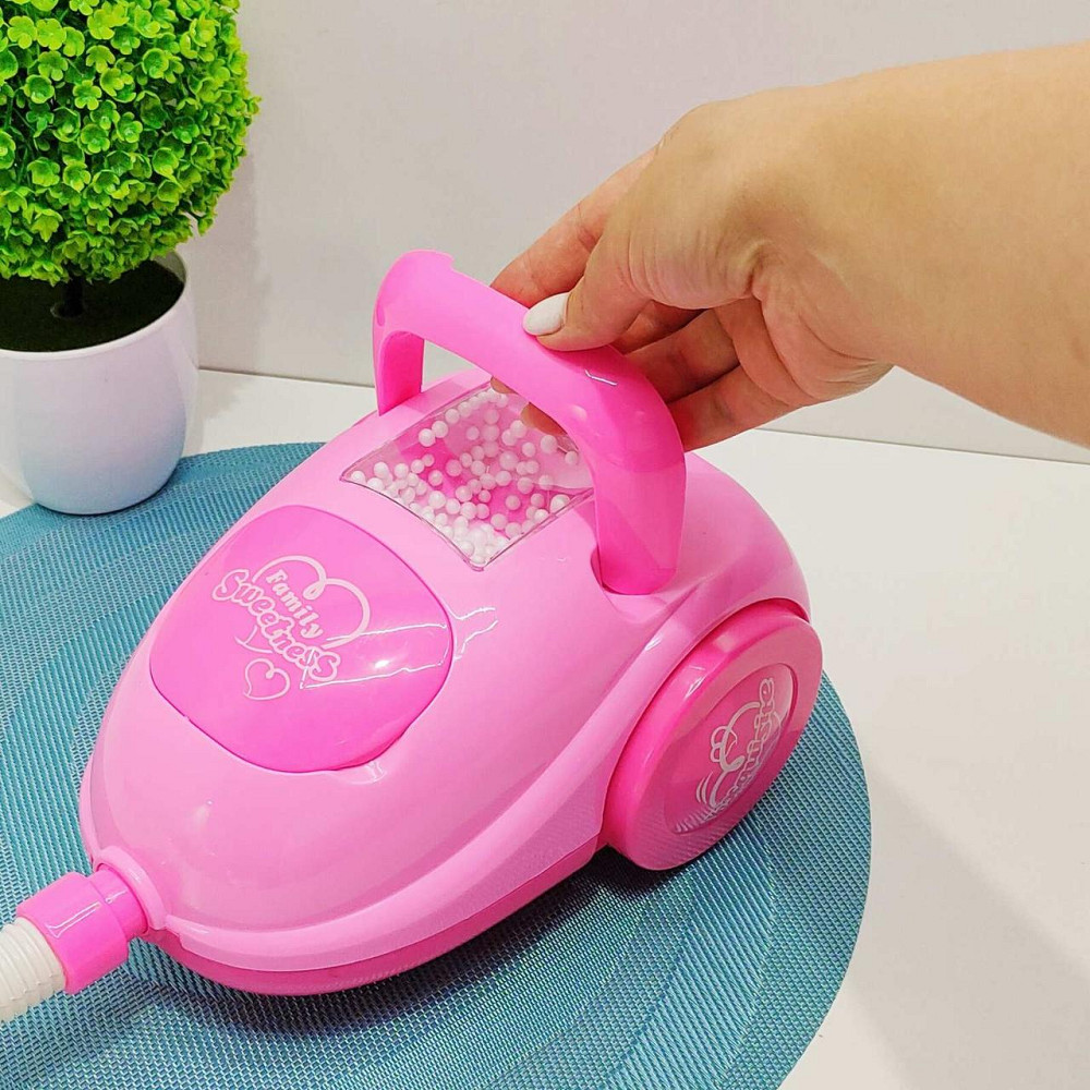 Пилосос іграшковий з пінопластовими кульками на батарейках звук світло Рожевий (2008B) Чернігів - фото 3