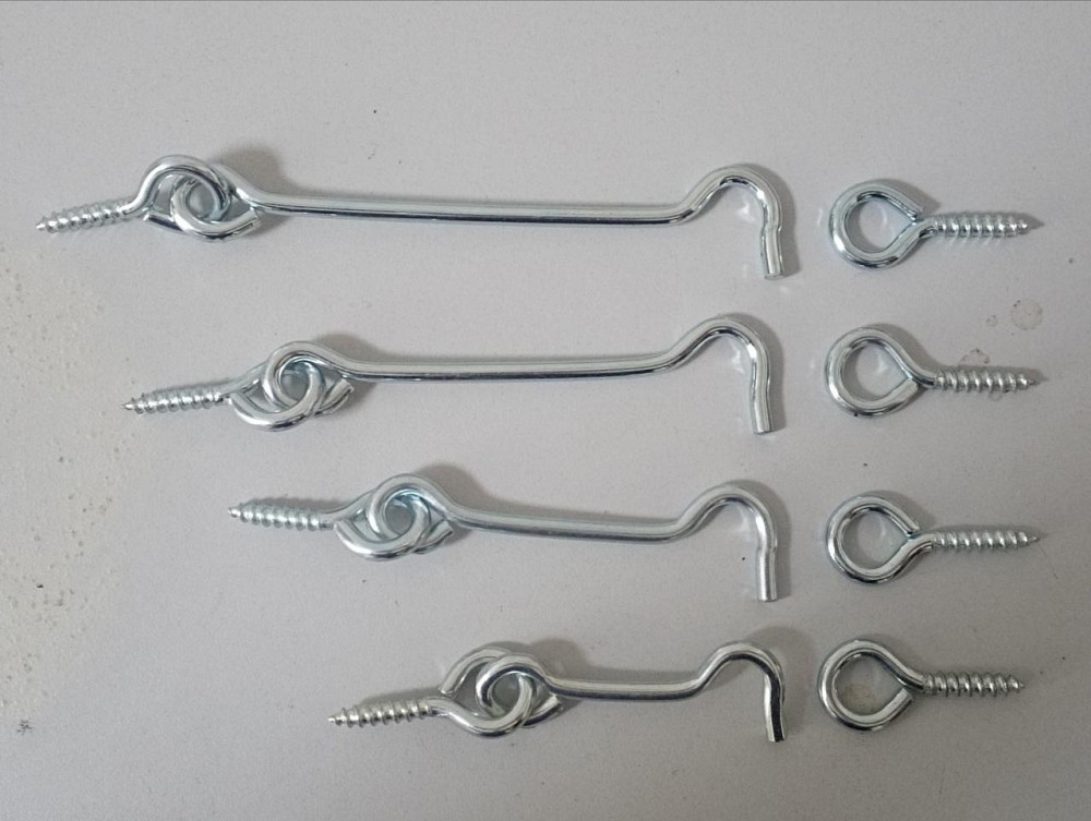 Гачок дверцяти в білому оцинку 120 мм "P-o" Київ - фото 2