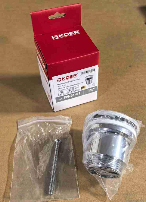 Донний клапан для умивальника Koer PW-01-01 1 1/4''     ( KR3400 ) 20251 Харків - фото 9