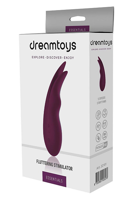 Вибратор для клитора и сосков Dream Toys Essentials Fluttering Stimulator, фиолетовый Sex Aura Киев - изображение 5