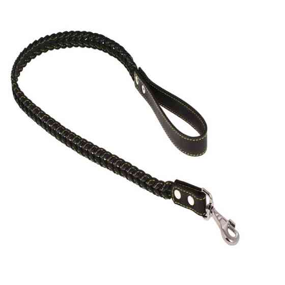 776 Повідець 25мм "КЛАСИК" шкіряний плетіння "КОСА" (1.15 м) Вінниця