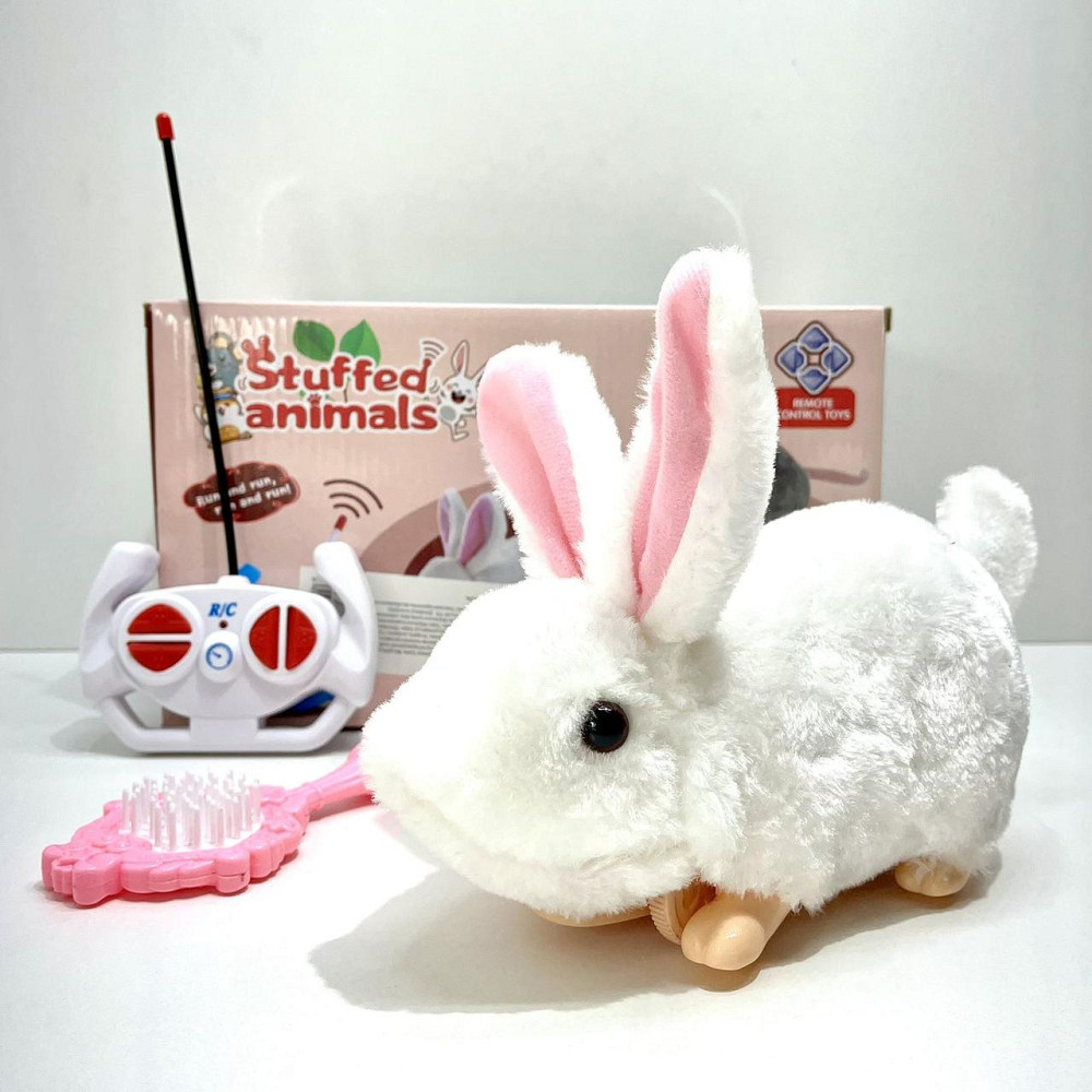 М'яка іграшка Кролик на радіокеруванні інтерактивна їздить 21см Біла (8858-8068) Чернігів - фото 9
