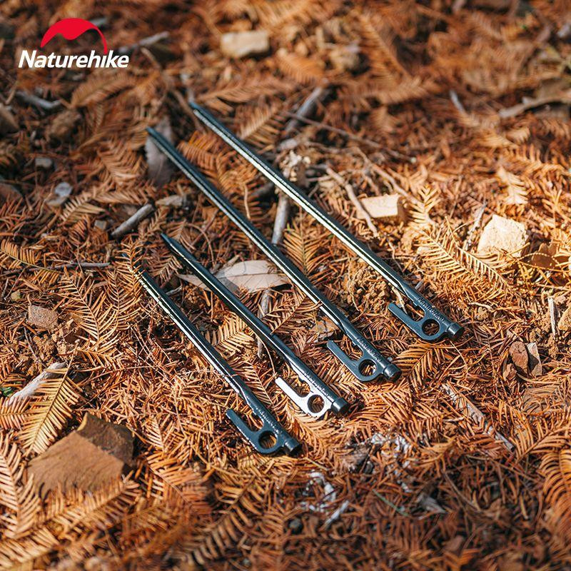 Колок стальной Naturehike CNH22ZP018, 30 см, черный Ровно - изображение 4