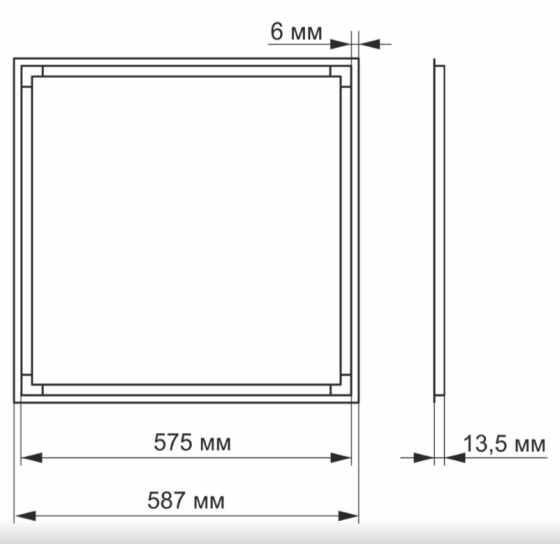 LED Панель 40W 5000К ART VL-PA405W Videx Житомир