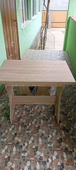 Стіл для кухні - розкладний Ш89хГ59хВ76 см - Дуб самоа Львів - фото 10