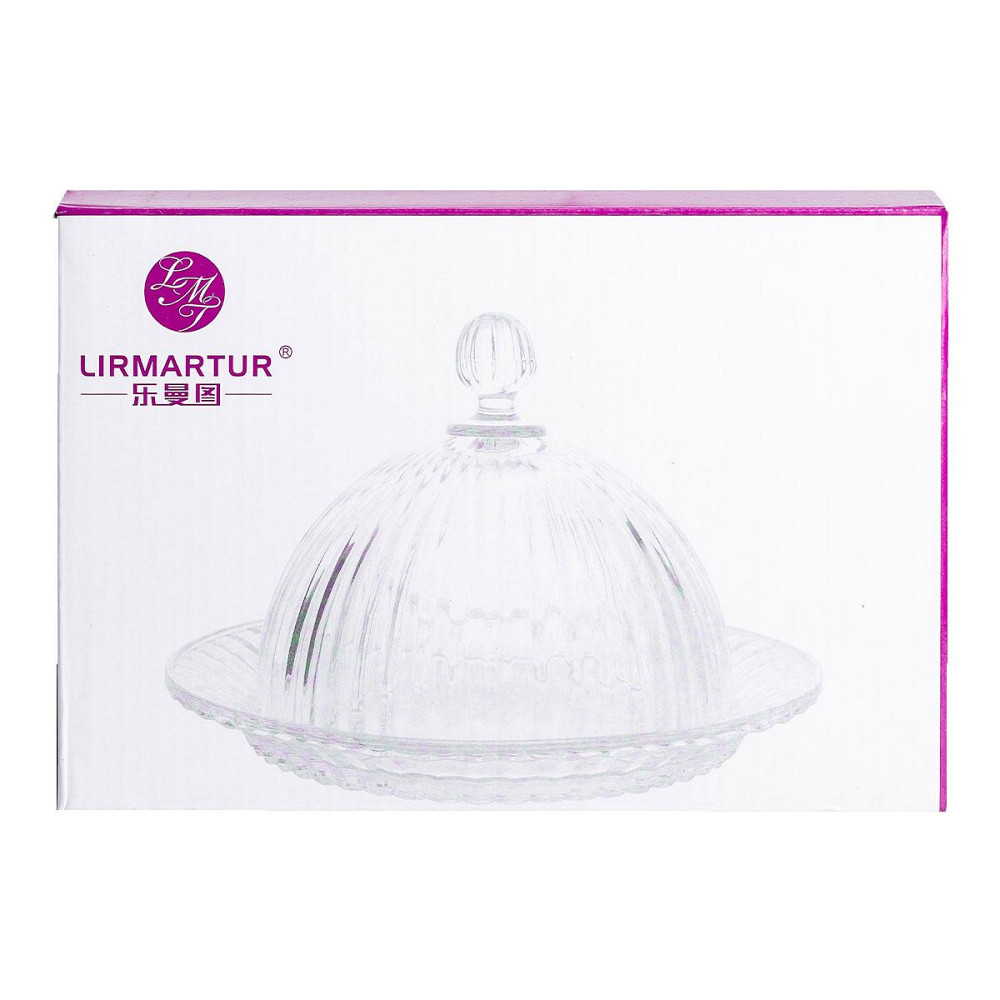 Блюдо сервировочное с крышкой Ø 20 см стеклянное прозрачное для десертов, выпечки, фруктов HP-YH-43 Киев - изображение 7