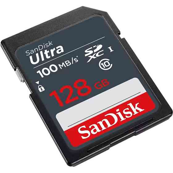 Картка пам'яті SDXC 128 GB UHS-I Class 10 SanDisk Ultra R100MB/s (SDSDUNR-128G-GN3IN) ( 18468 ) Харків