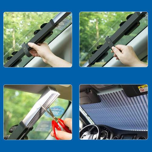 Сонцезахисна шторка гармошка 80х155 см для авто Харків - фото 4