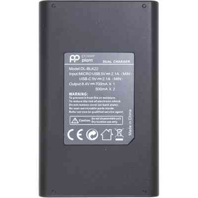 Зарядний пристрій для фото PowerPlant Panasonic DL-BLK22 для двох акумуляторів (CH980376) Вінниця