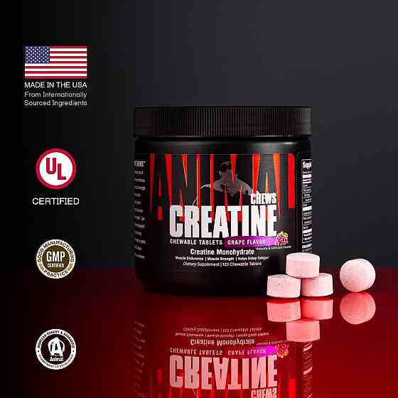 Креатин Universal Nutrition Animal Creatine Chews 120 chew tabs (Grape) Луцьк