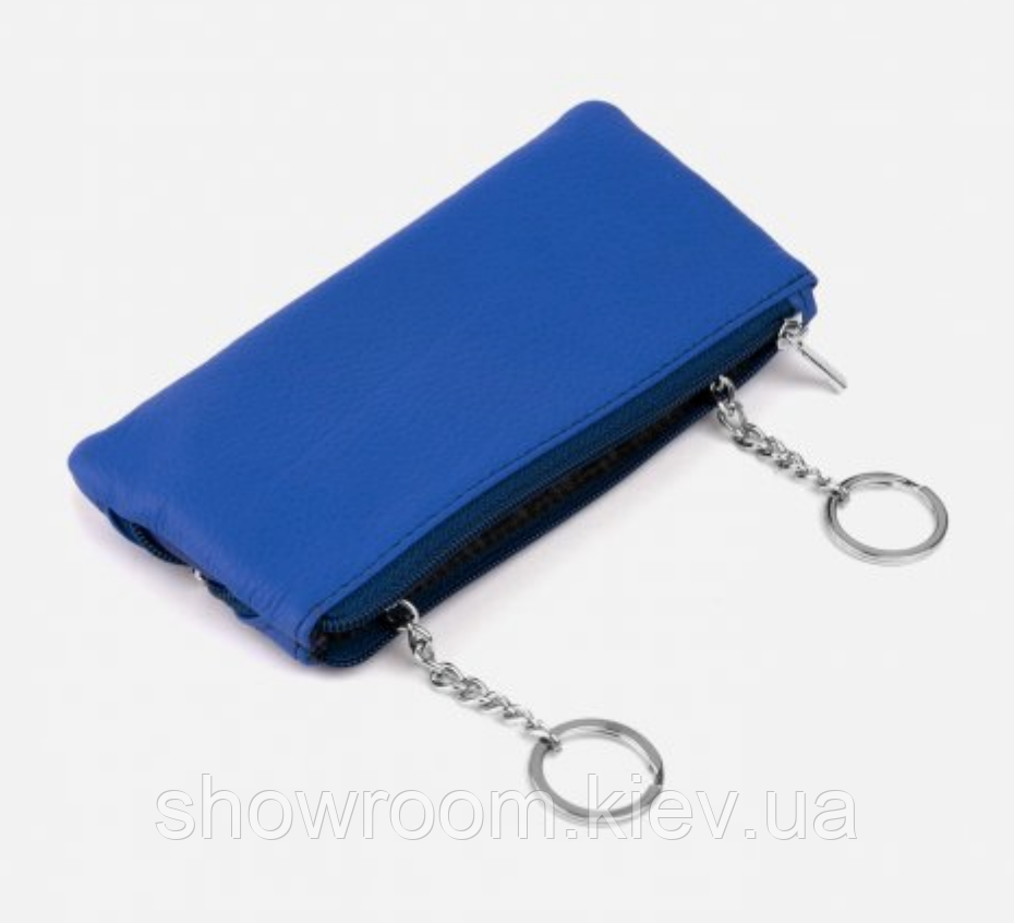 Женская кожаная синяя ключница (405) Киев - изображение 2