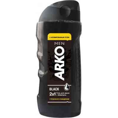 Гель для душа ARKO Men 2 in 1 Black 260 мл (8690506490843) Винница