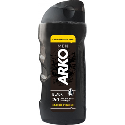Гель для душа ARKO Men 2 in 1 Black 260 мл (8690506490843) Винница - изображение 1