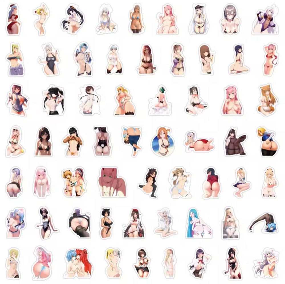 Наклейки Стикеры Waifu Аниме. Водонепроницаемые эстетические Аниме наклейки 18+ ( Аниме Хентай) Набо Киев - изображение 2