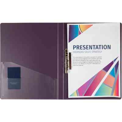 Папка з затиском Axent A4 700 мкм Прозора Сливова (1301-11-A) Вінниця