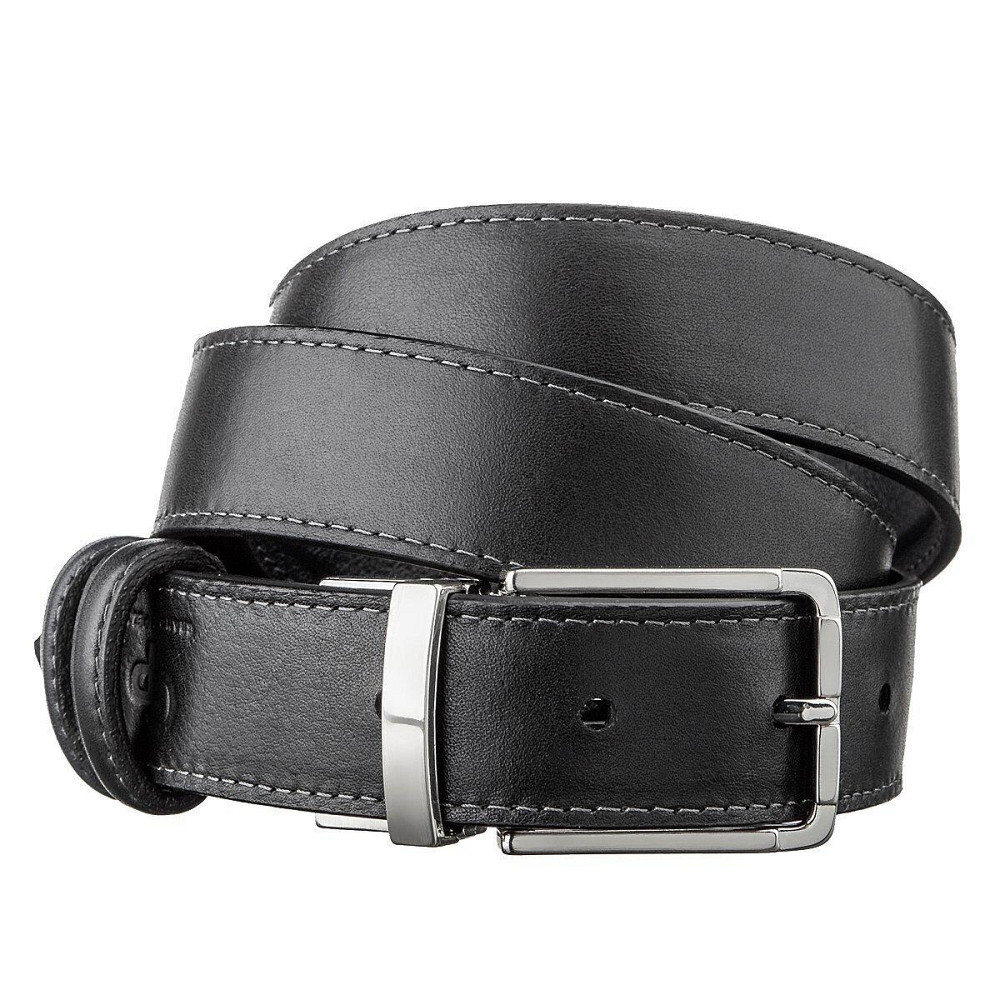 Ремень брючный двусторонний мужской Синий и Черный (GRANDE PELLE) Киев - изображение 7