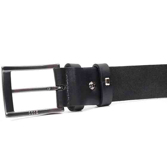 Стильный пояс под брюки для мужчин из натуральной кожи GRANDE PELLE 11690 Черный Киев