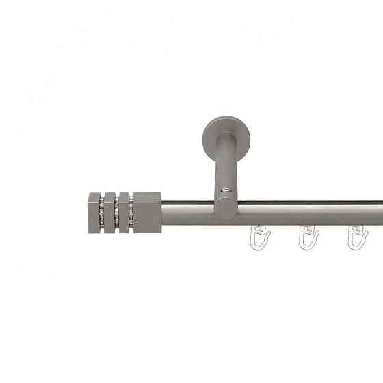 Карниз Orvit Ацтека металевий однорядний циліндр на профіль (16 см) профільна труба  Сатин 19 мм 300 см (00-00015068) Львів