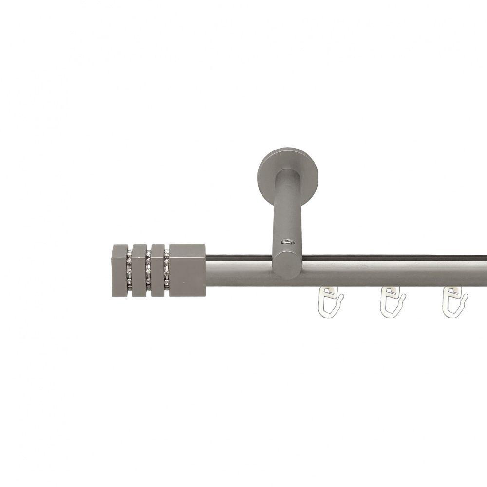 Карниз Orvit Ацтека металевий однорядний циліндр на профіль (16 см) профільна труба  Сатин 19 мм 300 см (00-00015068) Львів - фото 1