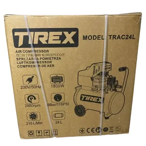 Компресор для майстерні 24 л, 3.4HP TIREX TRAC24L, гарантія Львів