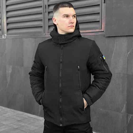 Мужская зимняя Куртка с капюшоном Pobedov Winter Jacket Motive ЗИМА Киев