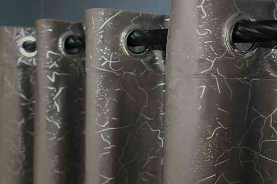 Комплект штор на люверсах VR-Textil Оксамит (бархат) Афіна № 1316ш Какао 150х270 см 2 шт (37-0084) Київ